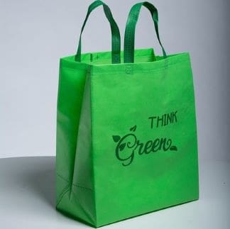 A fit and healthy lifestyle green eco friendly bag