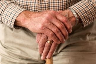 A fit and healthy lifestyle elderly mans hands