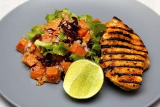 A Fit and Healthy Lifestyle Grilled chicken dinner