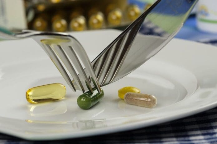 Supplements on a plate