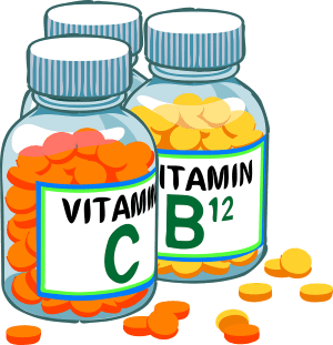 Mental Health Vitamin Bottles A and B