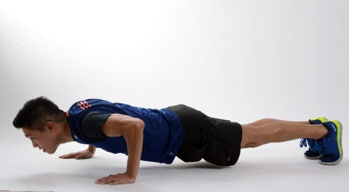Picture of a man doing a push ups, Strength Building Exercise Workout