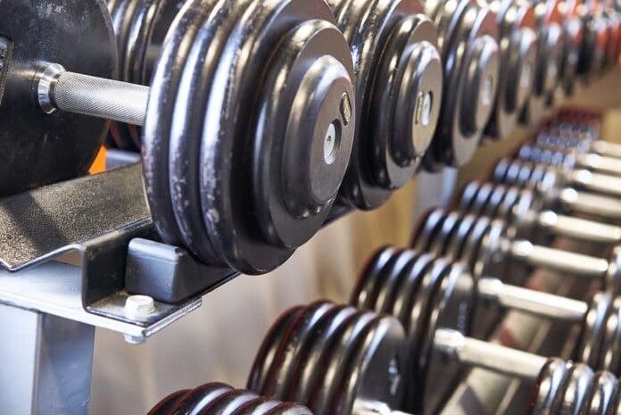 Picture of dumbbells, Beginners Weight Lifting Routine
