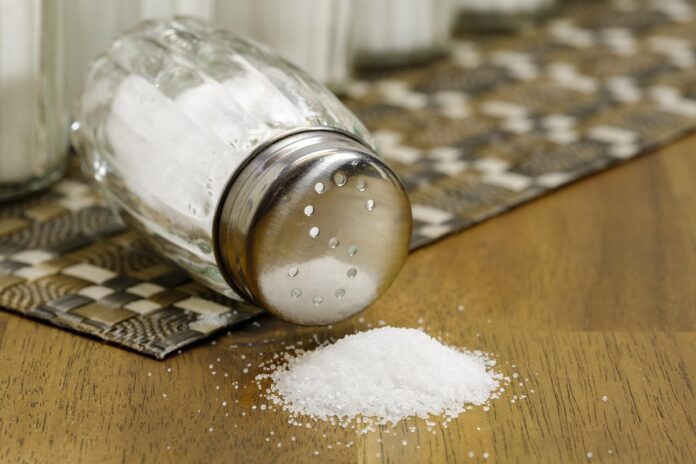 Picture of a salt shaker. Salt the pros and cons