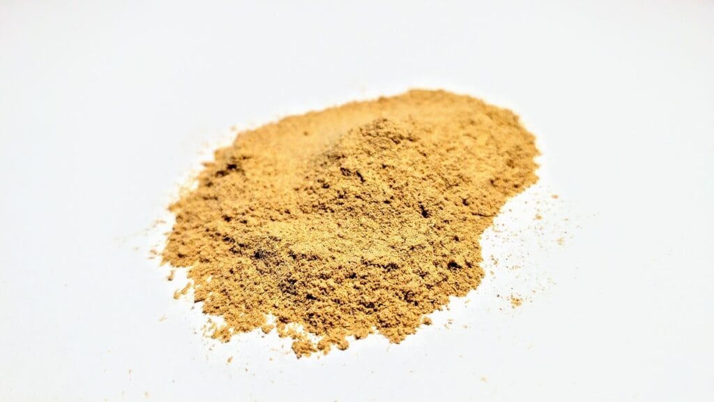 Picture of a Ginseng powder. Herbal Supplements for Your Health