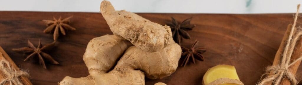 Picture of ginger, nutrient rich foods, preventing diseases