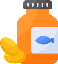 Picture of an omega-3 supplement.